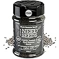 MUNCHY SEEDS Lightly Toasted Black Sesame Seeds 150g - Nutty Black Sesame Seeds Shaker for Topping Sushi, Stir-Fries, and Salads, High in Minerals & Nutrients Vegan, Gluten-Free, For Cooking & Snacks