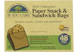 IF YOU CARE If U Care - Bolsas para Emparedados - 48 Bolsas (Paquete de 2)