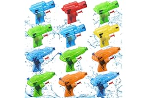 Shinybox Wasserpistole Spielzeug für Kinder, 12 Stück Mini Wasserpistole, Spritzpistolen Set, Mini Water Blaster, Mini Wasserpistolen für Kinder, Wasserpistole für Garten und Strand(12 Stück)