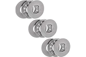 sourcing map Rodamientos Axiales de Rodillo Agujas con Arandelas TC613 + 2TRA (paquete de 3)