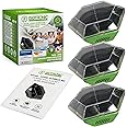 ISOTRONIC® Ultrasonic Solar Bird Repeller device, portable Bird Deterrent, Pigeon Scarer - Pack of 3 Pcs.