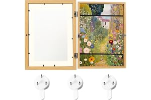 JHFRESTHART 1 styck bildram barnritningar A4, bildram för barnritningar, bildram öppningsbar, utbytbar ram barnbilder A4 främ