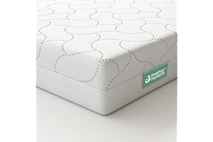 MOTHER NURTURE Premium Fibre Cot Mattress, White, 120 x 60 x 13 cm