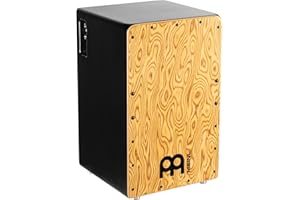 Meinl Percussion Pickup Woodcraft Cajon - Grande Drum Box con Pickup, Rullante e Basso - Superficie di Suono in Makah-Burl (PWC100MB)