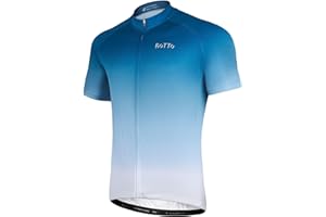 ROTTO Herren Radtrikot Fahrradtrikot Kurzarm Farbverlauf Serie