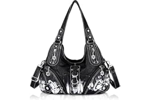 Angel Kiss Bolsos de Mujer Bolso Bandolera Hobo Casual Grande PU Capacidad Bolso de Hombro Bolso Shopper Bolsa Tote Vintage Lugar de Trabajo, Compras, Viajar Impermeable Bolso Tote Bag