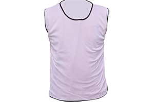 PROSTYLE SPORTS Pack of 10 Sports Training Bibs Football Rugby Hockey Netball Cricket Volleyball Vests Soccer Sports Club (7 Sizes 13 colours))