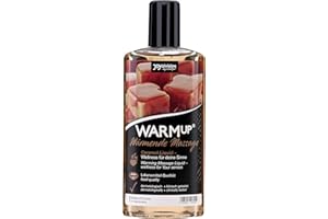 JOYDIVISION WARMup Huile de massage Caramel 150 ml I Liquide de massage avec effet chauffant I Huile de massage au parfum et au goût de caramel I Huiles de massage pour couples I Massage Oil