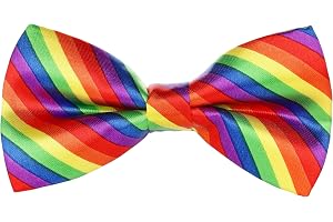 KarneLux Regnbåge fluga – tillbehör för clownkostymer för karneval och karneval – tillbehör för pride temafester – 13 cm