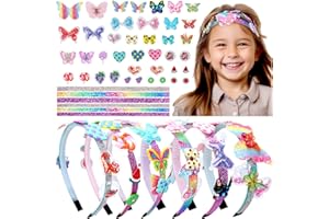 ‎FULLOVE Fullove Mädchen Haarreif Fasching 6-12 Jahre,Bastelset Blumen Accessoires Karneval Geschenk für Kinder Mädchen (6 pcs)
