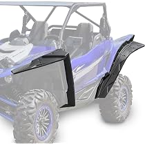 thumbnail image 2 of SAUTVS Rear Wheel Well Block Off Panels For Yamaha YXZ 1000R | 2PCS Splash Guards | 2019-2025 Models | Black Trim Mud Guards 2 of 9