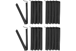 Vaily® Clips de cierre para bolsas, color negro, juego de 20 unidades, longitud 11 cm