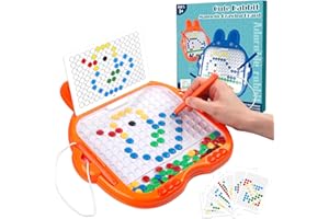 Martiount Magnetisches Bohnen Zeichenbrett für Kinder - Magnetisches Zeichenbrett mit 2 Magnetischen Stift, Magnet Zaubertafel Kinder ab 3, Magische Magnet Spiel für Autofahrt