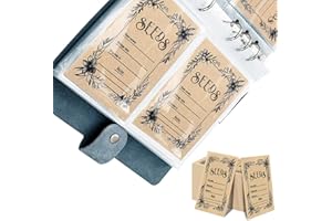 Wbgraceful 100Pcs Seed Packets Envelopes, Resealable Self-Sealing Seed Storage Organizers Seed Saving Envelopes, Garden Seed Bags Seed Storage Envelope for Vegetable, Seed Collection Book(Blue)