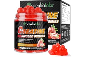 WEIWEILA Creatin Ultra Gummis, Kreatin-Gummis, Kreatin-Monohydrat-Gummi FüR MäNner Und Frauen - 5 G Creatin-Monohydrat Pro Portion, UnterstüTzt Muskelwachstum, Energieschub, 120 Gummi