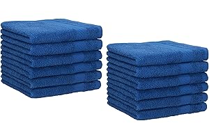 Betz 12 asciugamani per ospiti Palermo 100% cotone misure 30 x 50 cm blu