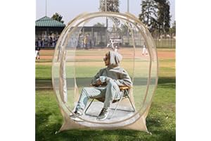 PRIVATEPOD EighteenTek Sports Tent Weather Proof Pod Bubble Tent Outdoor Instant Pop Up Shelter Clear Large Specious 4-6 Person Lightweight Portable Patent Pending