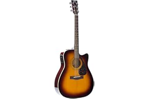 Yamaha FX370C Cutaway Chitarra Elettroacustica, Marrone Tabaco