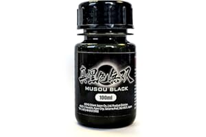 HomeOutdoor Musou Peinture acrylique noire à base d'eau – 100 ml – Fabriqué au Japon – Noir le plus noir au monde