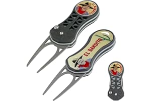 Asbri Golf El Bandito Reparador de Marcas de Tono, Negro