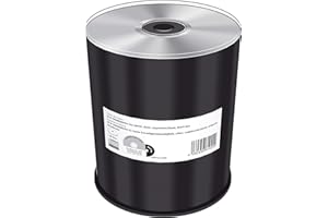 MediaRange 700 MB|80 min, Velocidad 52x, Plateada, sin impresión/Blanco, Black Dye, Cake 100.