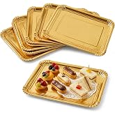 PAMPOLS Pack of 100 Cardboard Trays 18 x 24 cm | Ideal for Presenting Canapes, Pastries and Various Snacks | Very Versatile T