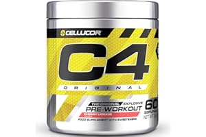 CELLUCOR C4 Original - Suplemento en polvo para preentrenamiento - Lima y cereza | Bebida energética para antes de entrenar | 150 mg de cafeína + beta alanina + monohidrato de creatina | 60 raciones