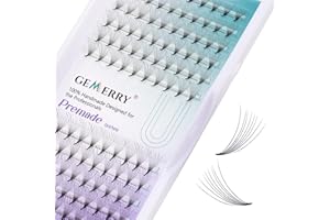 8D Cils Prefait Premade Fans Cils Volume Russe Extension Cils Bouquet Soie 0.07 C curl 8-14mm Mix Lash Extensions de GEMERRY (8D-0.07-C-mix 8-14mm)
