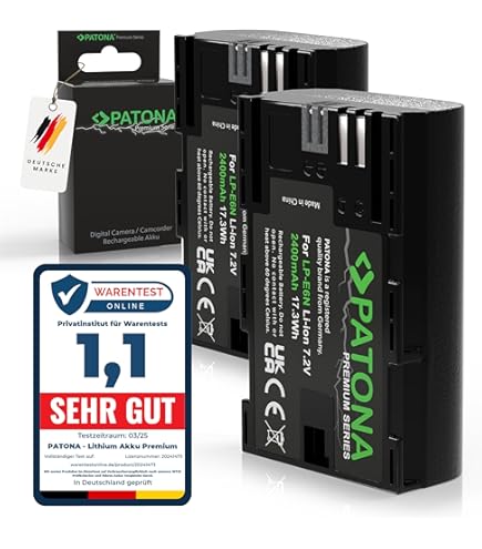 PATONA Premium USB-C Input Akku-Adapter für Canon LP-E6 PATONA Premium USB-C Input Akku-Adapter für Canon LP-E6