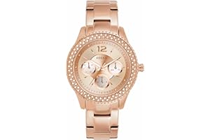 Fossil Stella Zegarek damski, chronograf z paskiem ze stali szlachetnej lub skóry