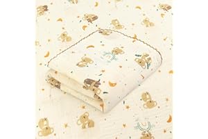 Hivia 110 * 100CM Couverture Bebe Naissance- Plaid Gaze de 100% Coton, Couverture d'emmaillotage Bébé Couverture Cosy,Cadeau Bebe Naissance Convient aux Bébés de Tous âges|Koala