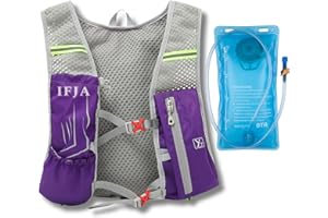 “Ifja Ultra-Light Running Hydration Vest for Men and Women Stay Hydrated with Our Innovative Hydration System and Reflective Design Perfect Hydration Backpack and Running Bag (2L Bladder)
