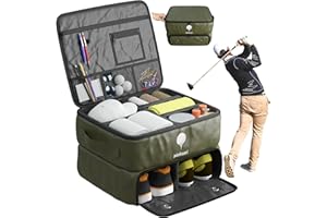 MAKUEI Organizador de accesorios de golf para el coche - Ideal para organizar cepillos de golf, tees de golf, bolas de golf, arreglapiques, ropa de golf y otros accesorios de golf - Regalo de golf perfecto