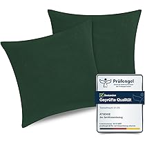 TOCOMOA Taie Oreiller 40x40 Cm Lot De 1,Housse Coussin 100% Coton Lavé Doux, Aspect Lin Et Respirant, Taie D Oreiller Beige Avec Fermeture éClair