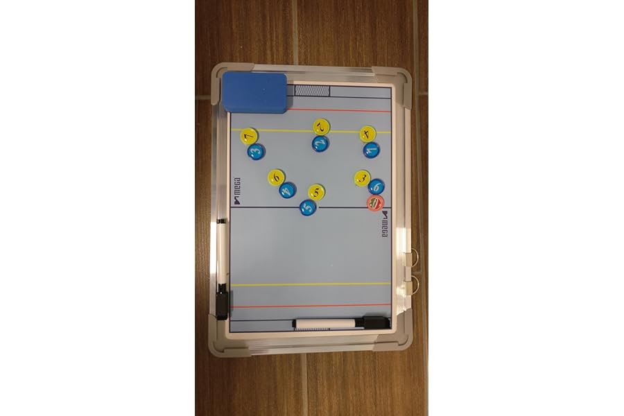 Medium water polo tactic board - two-sided, with magnets, pen and eraser (24 x 34 cm)