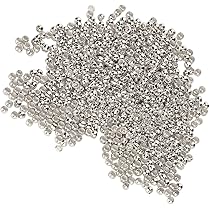 UNICRAFTALE 2000 stuks 2 kleuren ronde roestvrijstalen spacer kralen, 2mm, gouden en roestvrij staal, doe-het-zelf sieraden maken kralen