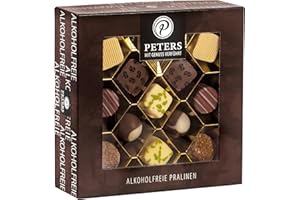 ‎PETERS MIT GENUSS VERFÜHRT Peters Mit Genuss verführt | Pralinen-Mischung | Alkoholfrei | Pralinés | Schokolade | Geschenkidee | Pralinenschachtel | Vollmilch | Geschenk | Made in Germany | 300g