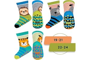 soxo Calcetines Antideslizantes Niño Regalos Originales Bebes 1 Año 3 Pares 6-36 Meses