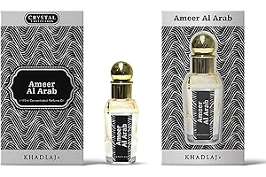 KHADLAJ PERFUMES Khadlaj, olio profumato da 15 ml, fragranza non alcolica di alta qualità, a lunga durata, per donne e uomini, unisex, arabo Oud Attar, note dolci floreali, muschiate, legnose, 8 varianti di lusso, 1