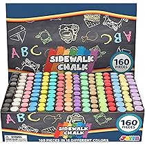 TF Creations stoepkrijt - 15x stuks - multicolor - krijt - tekenen/kleuren - warenhuis