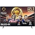 Hisense 85 Inch 4K QLED Smart TV 85E7NQTUK - Quantum Dot Colour, 4K AI Processor, Dolby Vision Atmos, Smooth Motion, Sports Mode, Vidaa OS with Freely, Youtube, Netflix and Disney+ (2024 Model)