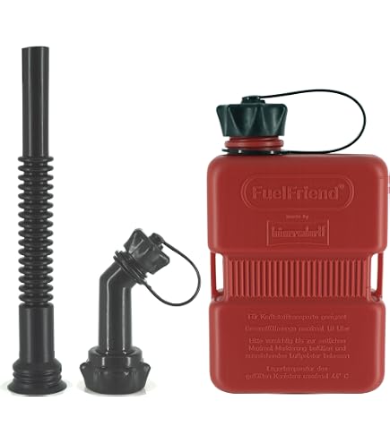FuelFriend® BIG CLEAR Tanica Trasparente 2 Litri Con Omologazione ONU - Per Benzina E Diesel
