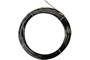 STAK BY VELAMP Stak SYN4-020 Sonda tiracavi in nylon, nera, Ø 4 mm, 20 metri, con terminali intercambiabili, Nero