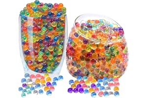 ZOWOKI Water Beads for Vases 6,000 Plus - 50 g Water Gel Jelly Balls Vase Filler - Beads for Floating Candles Making, Wedding Party, Decorative Home Accessories Plants and Craft (50g Multicolor)