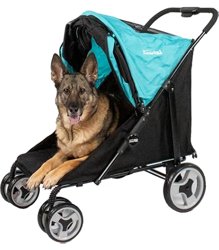 Innopet Haustier-Buggy Marine - Zusammenklappbarer Kinderwagen Für Hunde & Katzen