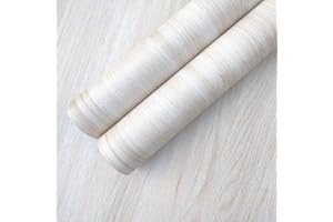 Decorflix Vinilo Papel Adhesivo Color Beige Claro y Marfil. para forrar Muebles de Cocina, armarios mesas estanterías Paredes Puertas (60x300cm)