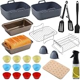 Kit Accessoires Pour Friteuse Sans Huile - Moule à Donuts Et Gaufres En Silicone, Compatible Ninja, Cosori - 10