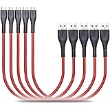 Short Micro USB Cable 30CM, CABEPOW 5Pack 1ft Nylon Braided Android Charger Cable, Fast USB 2.0 Data Sync Charging Cable Lead for Samsung Galaxy S6/S7/S5/S4, Sony, Huawei, LG, Nokia, Nexus, HTC, PS4.