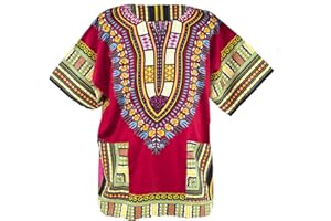 Lofbaz Robe Chemise Unisexe Africaine Traditionnelle Imprimé Dashiki Hippy
