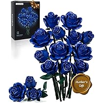 Set Mattoncini Da Costruzione Orchidea Blu In Tazza 567 Pezzi - Pianta Artificiale Bonsai Fai Da Te, Regalo Botanico